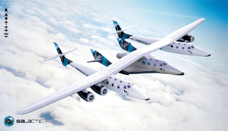 Космически туризъм: WhiteKnightTwo virgin galactic whiteknighttwo космически самолет