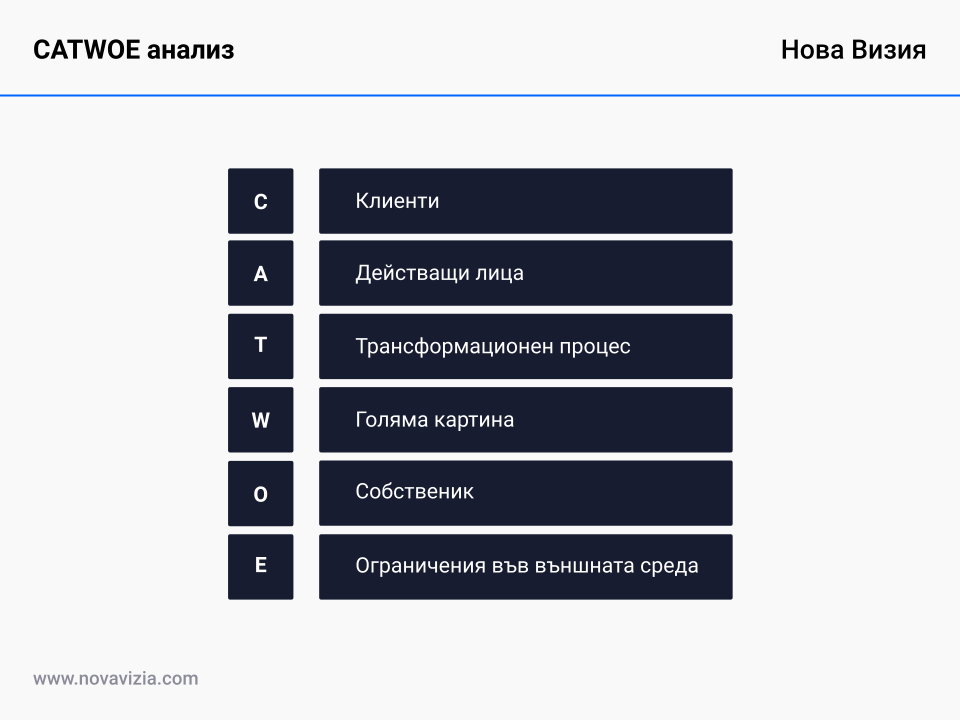 CATWOE анализ CATWOE анализ