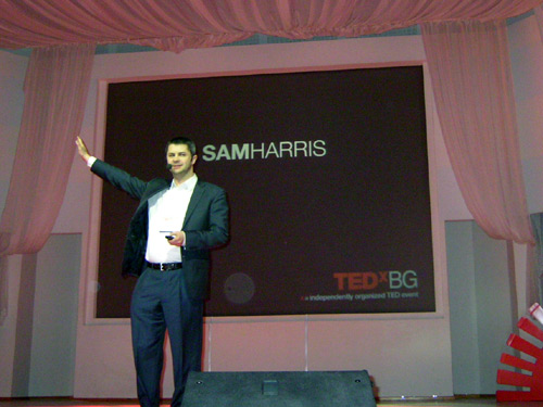 Сам Харис презентира на TEDxBG 2010 сам харис ted tedxbg 2010 sam harris